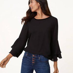 LOFT bell sleeve blouse